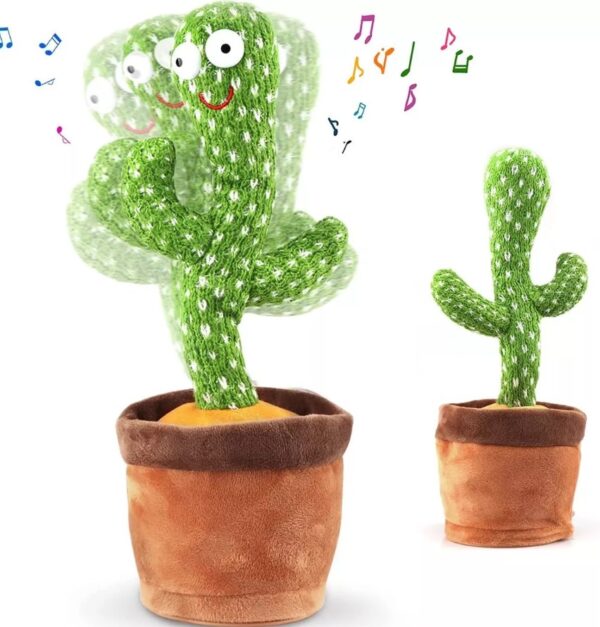 Cactus Bailarín y Musical - Juguete Interactivo que Baila, Canta y Divierte |🌵🎵¡Regalo Perfecto para Niños y Adultos! - Imagen 4