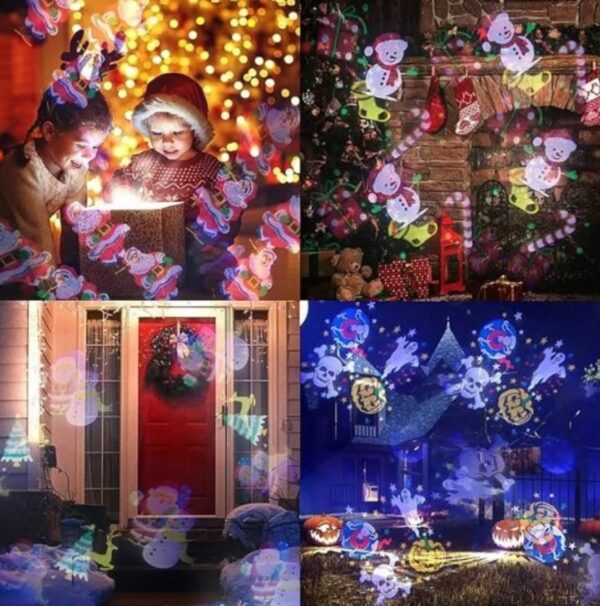 🎄 Proyector de Luces de Navidad - Ilumina tu Hogar con Efectos Mágicos y Festivos | Fácil Instalación ✨ - Imagen 3