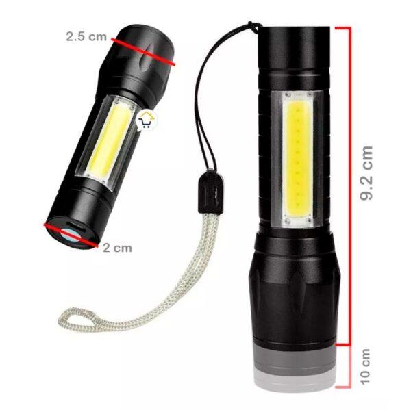 🔦 Linterna Recargable Telescópica | Potencia y Versatilidad al Alcance de Tu Mano - Imagen 3