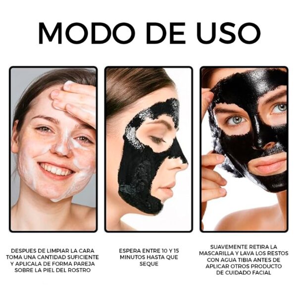 ✨ Mascarilla Gold & Black | Elimina Puntos Negros y Luce una Piel Radiante - Imagen 2